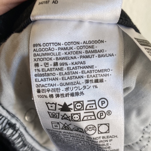 Levi's Wedgie Black High-Rise Button Fly Skinny Jeans Size 28 - Picture 6 of 6